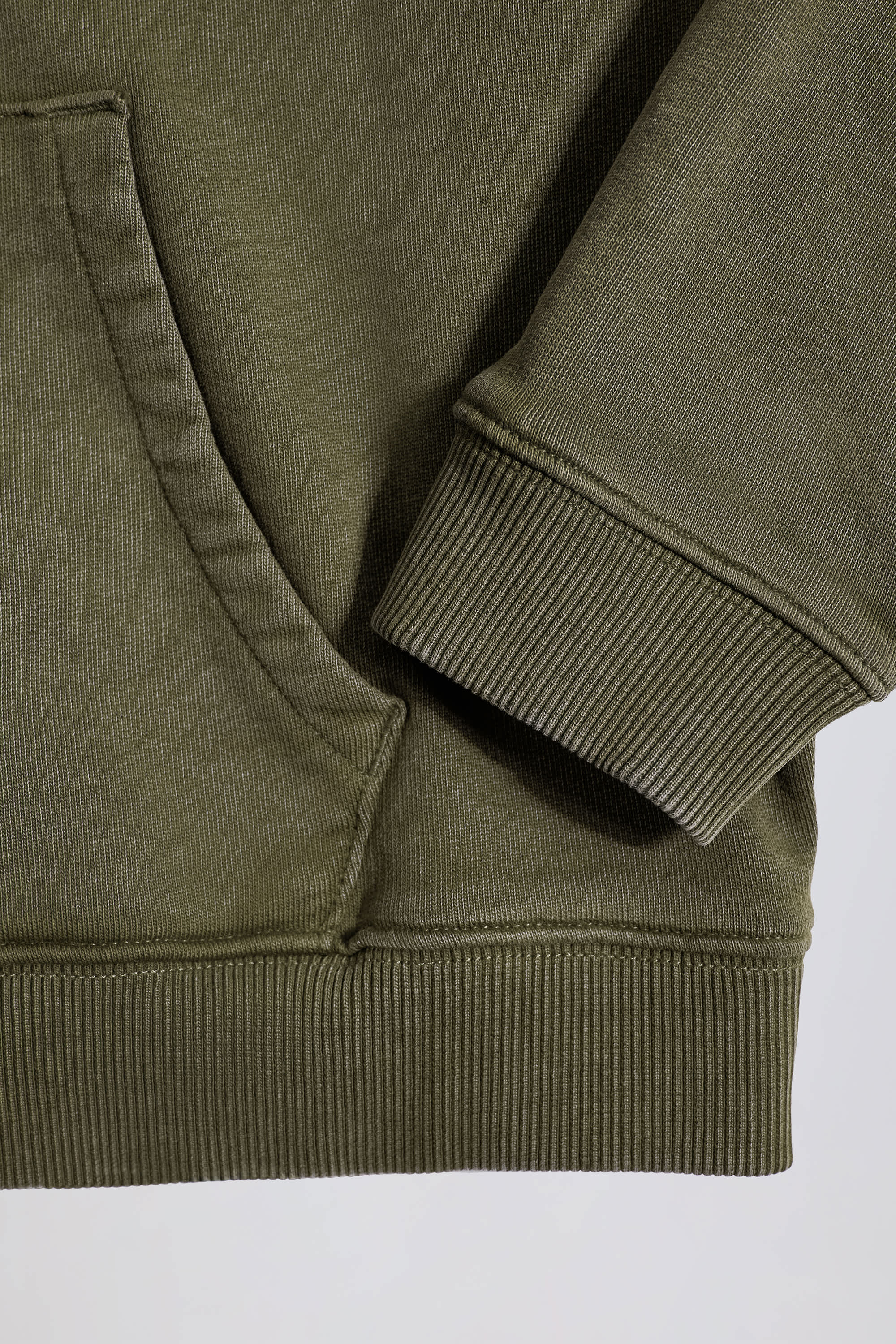 Acid Wash Oversized Hoodie in Light Green